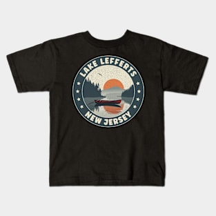Lake Lefferts New Jersey Sunset Kids T-Shirt